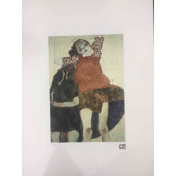 Egon Schiele Lithographie Off-Set-Edition 200 cm 50x70