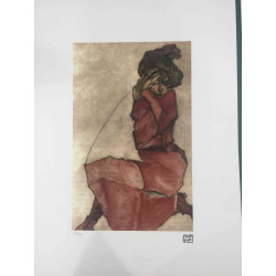 Egon Schiele Lithographie Off-Set-Edition 200 cm 50x70