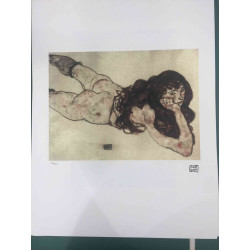 Egon Schiele Lithografie offsetuitgave 200 cm 50x70