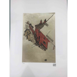 Egon Schiele Lithografie offsetuitgave 200 cm 50x70