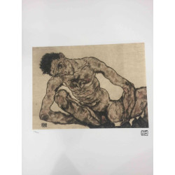 Egon Schiele Lithografie offsetuitgave 200 cm 50x70