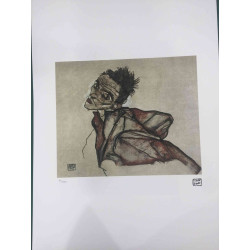 Egon Schiele Lithographie Off-Set-Edition 200 cm 50x70