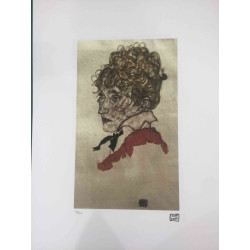 Egon Schiele Lithographie Off-Set-Edition 200 cm 50x70
