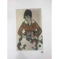Egon Schiele Litografia off set editie 200 cm 50x70