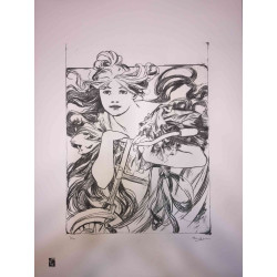 Set de litografía Alphonse Mucha 50x70 cm