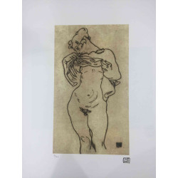 Egon Schiele Litografia off set editie 200 cm 50x70