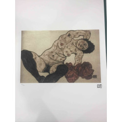Egon Schiele Litografía offset edición 200 cm 50x70