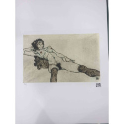 Egon Schiele Litografia w wydaniu offsetowym 200 cm 50x70