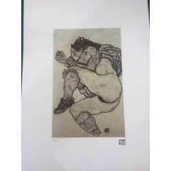 Egon Schiele Litografia off set editie 200 cm 50x70