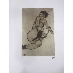 Egon Schiele Litografia off set editie 200 cm 50x70