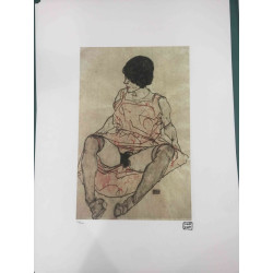 Egon Schiele Litografía offset edición 200 cm 50x70