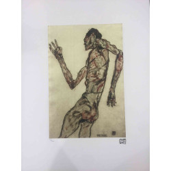 Egon Schiele Litografia off set editie 200 cm 50x70