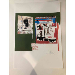 Basquiat Off set lithograph cm 50x70 certified