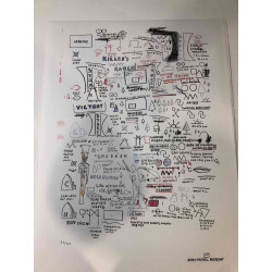 Basquiat Off set lithograph cm 50x70 certified