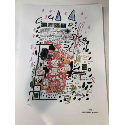 Basquiat Off set lithograph cm 50x70 certified