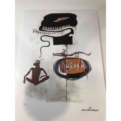 Basquiat Off set lithograph cm 50x70 certified
