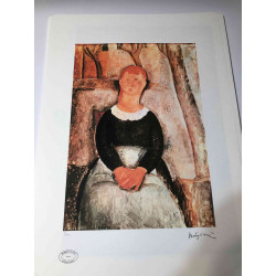 Offset litografii Amedeo Modiglianiego 50x70 cm Archiwum Paryża