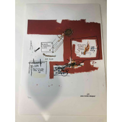 Basquiat Off set lithograph cm 50x70 certified