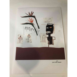 Basquiat Off set lithograph cm 50x70 certified