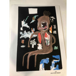 Basquiat Lithografie off set 50x70 cm gecertificeerd