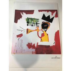 Basquiat Off set lithograph cm 50x70 certified