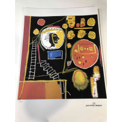 Basquiat Off set lithograph cm 50x70 certified