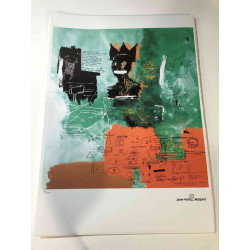 Basquiat Off set lithograph cm 50x70 certified