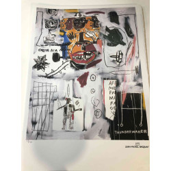 Basquiat Lithografie off set 50x70 cm gecertificeerd