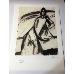 Amedeo Modigliani litografia off set  cm 50x70 Archives Paris