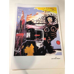 Basquiat Off set lithograph cm 50x70 certified