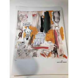 Basquiat Lithografie off set 50x70 cm gecertificeerd
