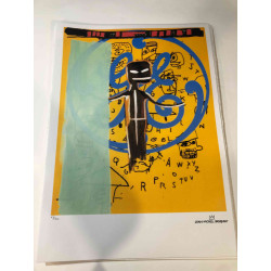 Basquiat Off set lithograph cm 50x70 certified
