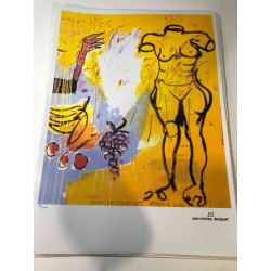 Basquiat Off set lithograph cm 50x70 certified