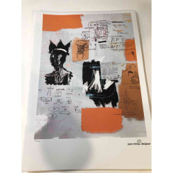 Basquiat Off set lithograph cm 50x70 certified