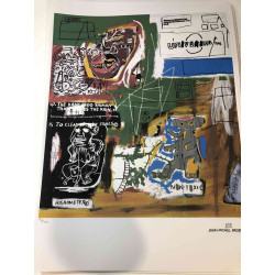 Basquiat Off set lithograph cm 50x70 certified