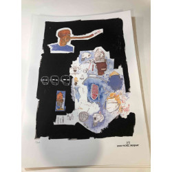 Basquiat Off set lithograph cm 50x70 certified