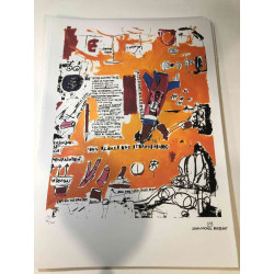 Basquiat Lithografie off set 50x70 cm gecertificeerd