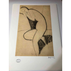 Amedeo Modigliani off set litografie 50x70 cm Arhive Paris
