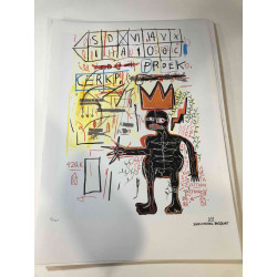 Basquiat Lithografie off set 50x70 cm gecertificeerd