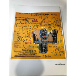 Basquiat Off set lithograph cm 50x70 certified