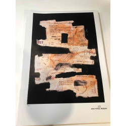Basquiat Off set lithograph cm 50x70 certified