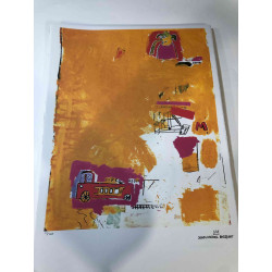 Basquiat Off set lithograph cm 50x70 certified