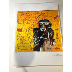 Basquiat Lithografie off set 50x70 cm gecertificeerd