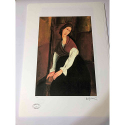 Amedeo Modigliani lithograph off set 50x70 cm Archives Paris