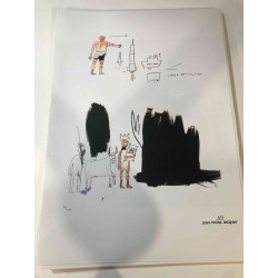 Basquiat Off set lithograph cm 50x70 certified