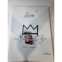 Basquiat Off set lithograph cm 50x70 certified