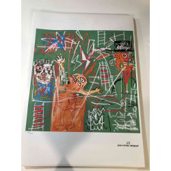 Basquiat Off set lithograph cm 50x70 certified