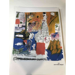 Basquiat Lithografie off set 50x70 cm gecertificeerd