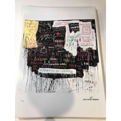Basquiat Off set lithograph cm 50x70 certified