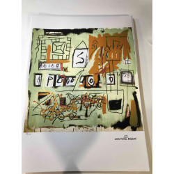 Basquiat Off set lithograph cm 50x70 certified